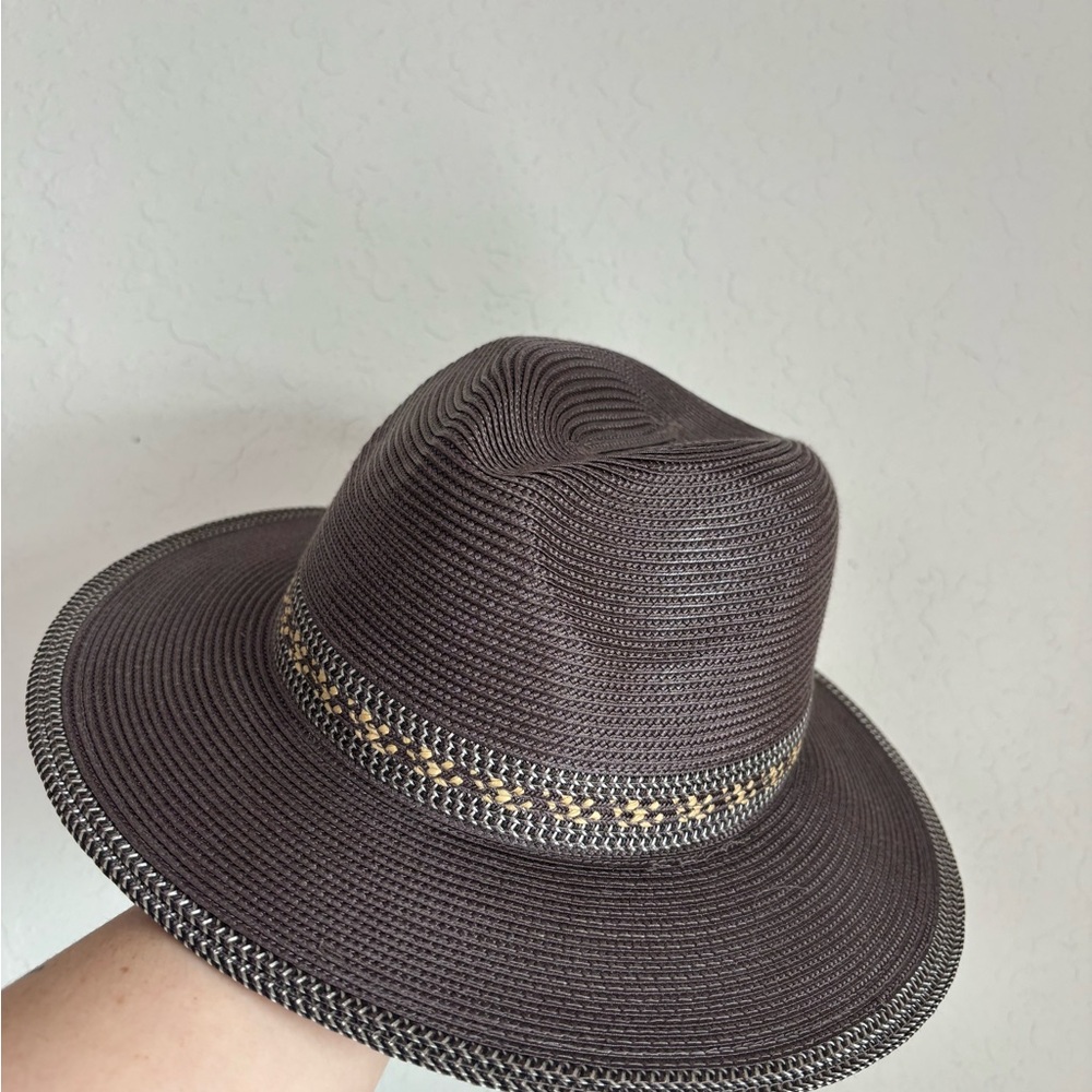 Petter Grimm flat brim hat.